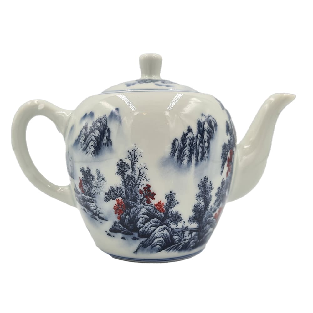 0012_chajnyk-keramichnyj-hirskyj-pejzazh-310-ml Керамічний китайський чайник для чайної церемонії, 310 мл - Зображення 1